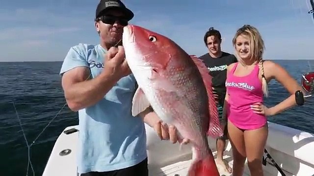 Girls First Time Fishing For Snapper Off The East Coast Of Florida, With Back To Blue Adventure