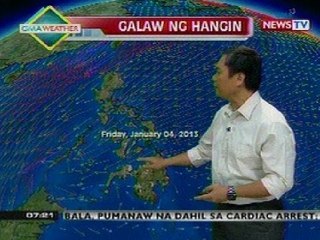 KB: Weather update as of 7:21 a.m. (Jan. 3, 2013)