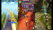 Talking Tom Gold Run vs Despicable Me 2 Minion Rush vs Lara Croft Relic Run - game for kid