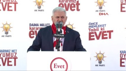 Burdur Başbakan Yıldırım Burdur'da Halka Hitap Etti -2
