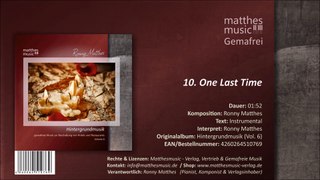One Last Time (10/12) [Dramatic Sad Piano Music | Royalty Free] - CD: Hintergrundmusik, Vol. 6