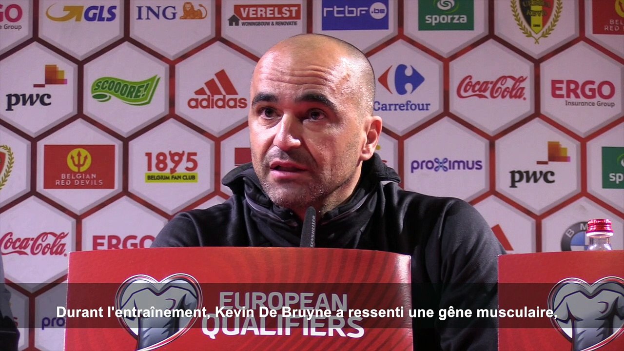 Roberto Martinez: "Pour Kevin De Bruyne, on attendra la dernière seconde​"
