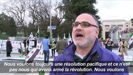 Genève: manifestation de Syriens avant de nouvelles discussions
