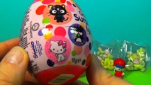 Play Doh Hello Kitty Surprise Eggs Huevos Surpresa ハローキティ キティ・ホワイト playdough by FunToys