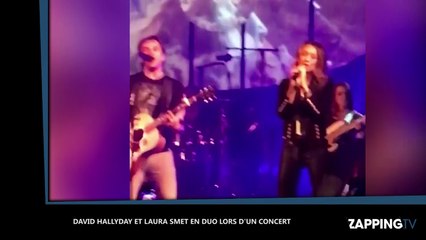 Johnny Hallyday: Laura Smet et David Hallyday se retrouvent sur scène (Vidéo)