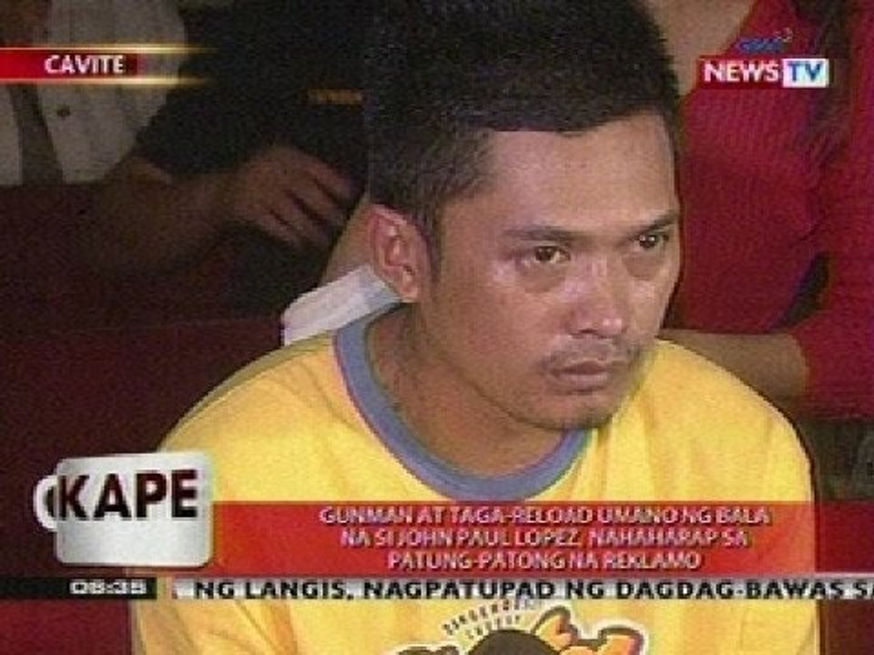 KB: Gunman at John Paul Lopez sa Cavite, nahaharap sa patung-patong na reklamo