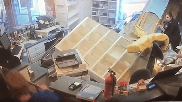 Staff and Pets Uninjured After Car Crashes Into Animal Clinic