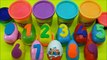 Hidden Mixed Color Numbers Learning 1-2-3 KINDER - Surprise Eggs and Play Doh