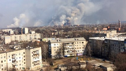 Ammunition Warehouse Explosion in Ukraine
