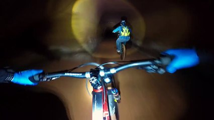 Du VTT dans une mine désaffectée en France