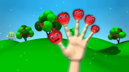Яблоко Семья палец Веселая питомник рифмы | 3d
