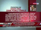 SONA: Sen. Miriam Defensor-Santiago, muling pinasaringan si Sen. Pres. Juan Ponce Enrile