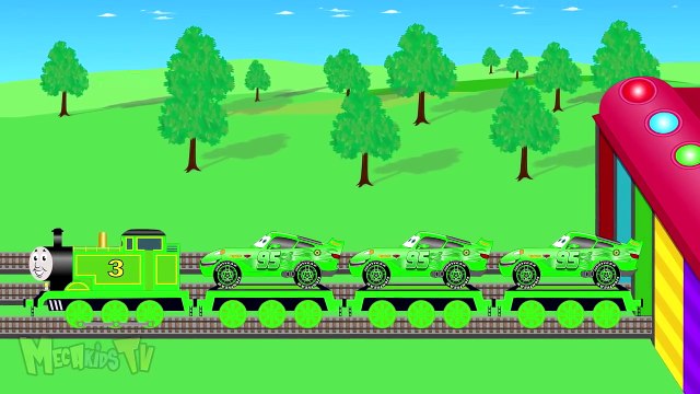 Learn Colors & Numbers for Kids with Wild Animals & Thomas Train - Children Learning Video