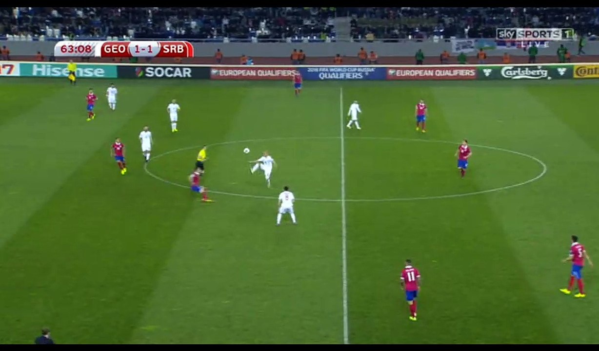 Aleksandar Mitrovic Goal HD - Georgia 1-2 Serbia - 24-03-2017