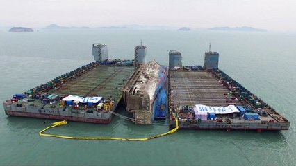 Corée du Sud: préparatifs du transfert de l'épave du Sewol