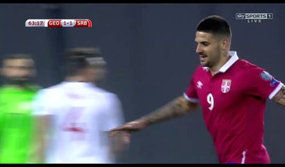Aleksandar Mitrovic Goal HD - Georgia 1-2 Serbia - 24-03-2017