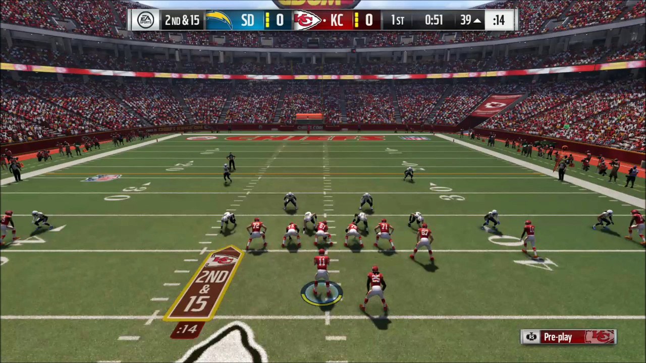 TD Charles vs San Diego Madden NFL 17