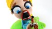 BAD Elsa Hurts Puppy! SLIME Animation Movies Disney Frozen Stop Motion Play Doh