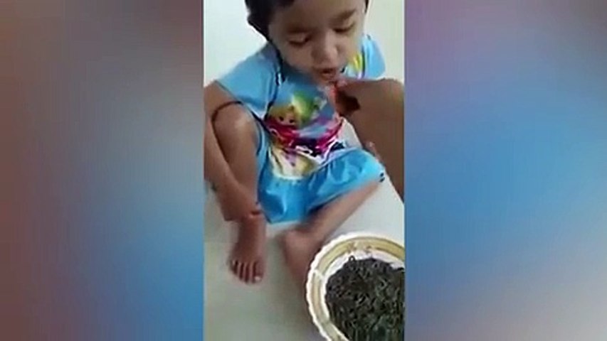 GROSS Stomach-churning clip shows mum feeding toddler LIVE worms from bowl of crawling insects