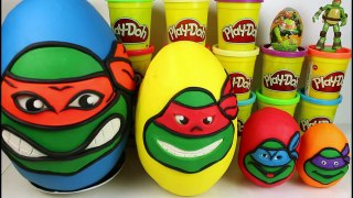 Play Doh Teenage Mutant Ninja Turtles Stop Motion Kinder Surprise Egg! Playdough Animación