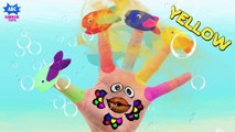 Learn Colors for Children Smash Frog Finger Family Song | Animal Finger Family Nursery Rhy