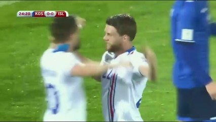 Bjorn Sigurdarson Goal HD - Kosovo 0 - 1 Iceland 24.03.2017 (Full Replay)