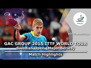 Swedish Open 2015 Highlights: KALLBERG Anton vs SUN Chia-Hung (Pre)