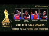 Who will be the 2015 Female Table Tennis Star