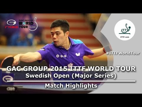 Swedish Open 2015 Highlights: XU Xin CHN vs CHUANG Chih-Yuan (1/4)