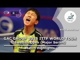 Swedish Open 2015 Highlights: HARIMOTO Tomokazu vs KALLBERG Anton (U21-R16)