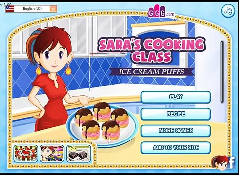 Saras cooking Class Games: Ice Cream Puff Cooking Games for kids