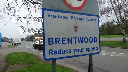 London Buses route 498 at A1023 Brook Street, Brentwood, Essex
