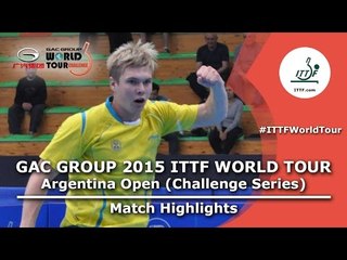 2015 Argentina Open Highlights: SODERLUND Hampus vs JOUTI Eric (U 21 FINAL)
