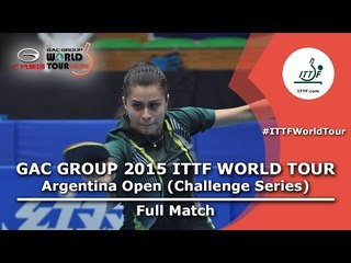 2015 Argentina Open: KIM Byeolnim vs TAKAHASHI Bruna FULL MATCH