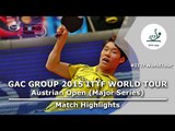 Austrian Open 2015 Highlights: OVTCHAROV Dimitrij vs JANG Woojin (1/2)