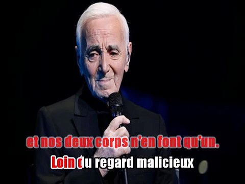 Charles Aznavour - Heureux avec des riens KARAOKE / INSTRUMENTAL