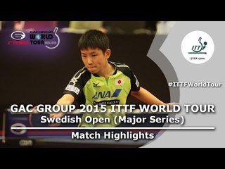 Download Video: Swedish Open 2015 Highlights: PERSSON Jon vs HARIMOTO Tomokazu (Pre)