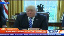 “Queremos tener un gran plan de salud y eso sucederá en un futuro no muy distante”: Donald Trump, sobre reforma sanitari