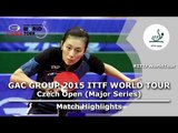 Czech Open 2015 Highlights: FUKUHARA Ai vs HAN Ying (1/2)