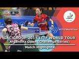 2015 Argentina Open Highlights: YANG Haeun vs JEON Jihee (FINAL)