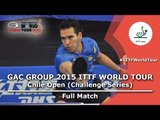 2015 Chile Open FULL MATCH: MINO Alberto vs LAMADRID Juan (1/4)