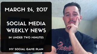 Social Media Weekly News In Under Two Minutes | March 24, 2017 | Episode 4