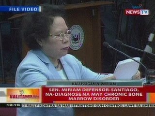 BT: Sen. Santiago, na-diagnose na may Chronic Bone Marrow Disorder
