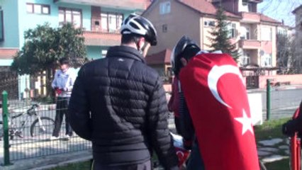 Şehitlere Saygı Için Çanakkale'ye Pedal Çevirecekler