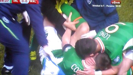 Neil Taylor Red Card For Probably Breaking Seamus Coleman's Leg!
