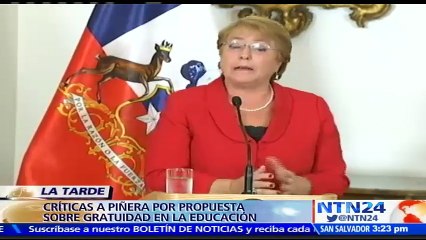 Gobierno de Chile cuestiona propuesta de Sebastián Piñera en materia de educación