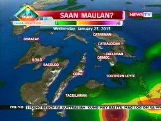 NTG: Weather update as of 9:20 a.m. (January 22, 2013)