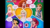 Disney Princesses Trick or Treat w Elsa Anna Ariel Merida & Aurora Halloween Dress Up Game