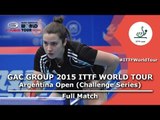 2015 Argentina Open: MOLERO CANDELA vs CALVEZ EUNICE FULL MATCH