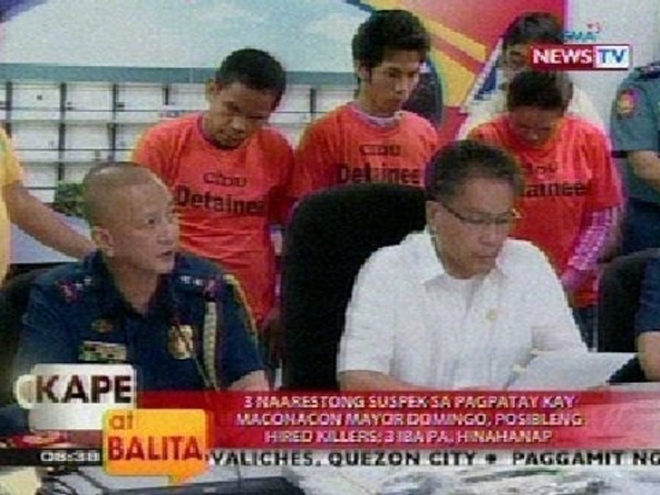 KB: 3 naarestong suspek sa pagpatay kay Maconacon Mayor Domingo, posibleng hired killers